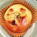 izoopu's cooksnap of when they made たらこ馬鹿な私が作る　タラコポテトパン.