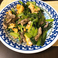ayumit's cooksnap of when they made しゃっきり小松菜＆舞茸＆卵の塩炒め。.