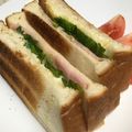 yummy?'s cooksnap of when they made ハムチーズ＆レタスのトーストサンドイッチ.