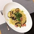 can_'s cooksnap of when they made 簡単！なすとウィンナー☆めんつゆパスタ.
