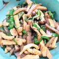 ＠るか＠'s cooksnap of when they made 油揚げと蒟蒻のオイスターソース炒め.