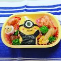 naaaatsun's cooksnap of when they made ミニオン♪とっても簡単♪キャラ弁.
