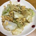 もも☆ピピ's cooksnap of when they made キャベツと卵のオイスターソース炒め☆.