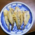 みみりん♪♪'s cooksnap of when they made 小海老の天ぷらと小鰯の天ぷらセット.