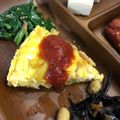 kinako10's cooksnap of when they made さつまいもとベーコンのオムレツ.