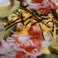 そんよん's cooksnap of when they made カリフォルニアロール風✿寿司ケーキ.
