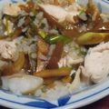 terra-sun's cooksnap of when they made ゆで鳥も一緒にできちゃう七草がゆ☆.