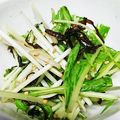 スマイル3☆'s cooksnap of when they made 簡単♪ 水菜シャキシャキ！塩昆布ナムル.
