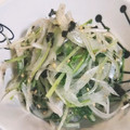 87yukimam's cooksnap of when they made 新玉ねぎと水菜の韓国のり和えサラダ.