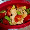 curisupin's cooksnap of when they made 鶏むね肉のアボカドとトマトの中華サラダ♪.