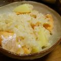 yuzuyou15's cooksnap of when they made 鮭のじゃがバター炊き込みご飯.