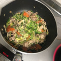 クック3X4A6C☆'s cooksnap of when they made 栄養満点!　簡単　豆苗の豚肉炒め.