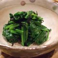 NOーKA's cooksnap of when they made 材料3つだけ　春菊＆塩昆布のナムル.