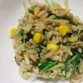 rimikimo's cooksnap of when they made 焼肉のたれ味！水菜た～っぷりチャーハン.