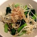 caruga's cooksnap of when they made もやしとほうれん草☆生姜入おひたし♪.