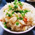 krppp🩵's cooksnap of when they made 簡単！鶏の旨味たっぷりお万の炊き込みご飯.