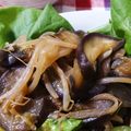 momocookin's cooksnap of when they made 肉なしでも満足！もやしとなすの炒め物.