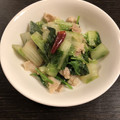 猫リン's cooksnap of when they made 簡単一品　香菜とレタスのダシダ炒め.