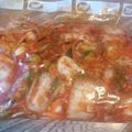 TOMO☺BABY's cooksnap of when they made 塩昆布で旨味アップ！手作りキムチ。.