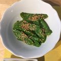 スイスおじさん☆'s cooksnap of when they made 絹さやメイン☆モリモリ食べるおひたし.