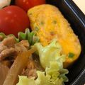 ♪きっとんとん♪'s cooksnap of when they made お弁当⭐️ピーマンとベーコンのたまごやき.