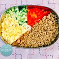 ☆かおりん☆♪'s cooksnap of when they made 牛乳パックでキレイにそぼろ弁当作っちゃぉ.