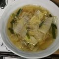 ちzuちzu's cooksnap of when they made タンメン風！ニラもやしと白菜の野菜スープ.