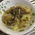 yoga_run's cooksnap of when they made 豚ひき肉とキャベツと春雨の正油炒め.