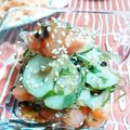ＴＯＭＯＷＡＴ's cooksnap of when they made きゅうりとトマトとみょうがの塩昆布和え.