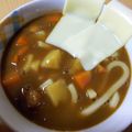 にゃんちゅー59's cooksnap of when they made カレーのリメイク♪イタリアンカレーうどん.