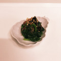❁Abake❁'s cooksnap of when they made 爽やか☆ほうれん草 梅のり 和え.