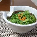 ダイナマイト漆黒's cooksnap of when they made 春菊サラダ、柚子胡椒と人参のドレッシング.