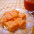 runa10's cooksnap of when they made 野菜ジュースで✾フルーティミルク餅.
