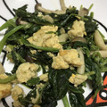 めーみママ's cooksnap of when they made フライパンで炒り卵とほうれん草のサラダ風.