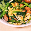 あさここなっつ's cooksnap of when they made ほうれん草とソーセージのたまご炒め.