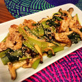 ちゃぴ♥'s cooksnap of when they made 豚肉としめじ小松菜炒め.