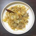 M0E_'s cooksnap of when they made 簡単☆さば缶パスタ♥.