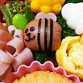 ♡ちぃﾀﾝまま♡'s cooksnap of when they made キャラ弁＊プチフランクでハチさん.