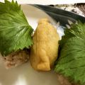 ☆Rokko☆'s cooksnap of when they made 紫もち麦で酢飯､大葉で巻いて！.