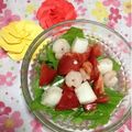 ぽぽきゅ's cooksnap of when they made 水菜とトマトのシーフードミックスサラダ♪.
