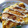 yukanosuke's cooksnap of when they made 余ったモチでお好み焼き風.