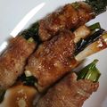のぶりんKN's cooksnap of when they made ♪青ねぎの豚肉まき照り焼き♪.
