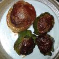 師匠大好きオレンジ！'s cooksnap of when they made ピーマントマト玉ねぎ☆カラフル肉詰め.