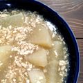 いそづかさん's cooksnap of when they made 大根と鶏ひき肉の煮物.