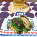 ダイナマイト漆黒's cooksnap of when they made 春菊と焼き椎茸の辛子ポン酢和え.