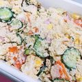 momocookin's cooksnap of when they made 乾燥おからで簡単ポテサラ風？！.
