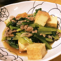 ☆いのてり☆'s cooksnap of when they made 小松菜と厚揚げの豚そぼろ炒め.