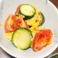 mami♪123's cooksnap of when they made 朝ごはんに♡トマトとズッキーニの卵炒め.