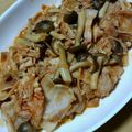 ナーちゃん's cooksnap of when they made 厚切りベーコンときのこのケチャップ炒め.