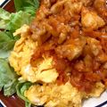 ゆーこリン♡'s cooksnap of when they made 中華な親子！鶏と卵のチリソース★.